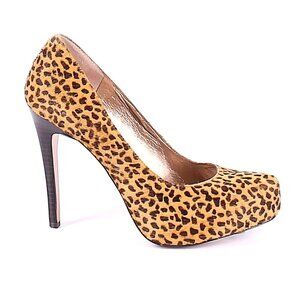 BCBGeneration Parade2 Leopard Print Leather Platform Heels  6B